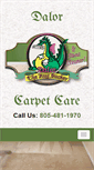 Mobile Screenshot of dalorcarpetcare.com